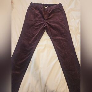 NWT Maroon Eileen Fisher Casis Corduroy Jegging Organic Cotton New in Size S/P